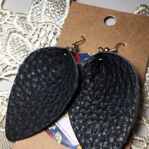 Leather earrings!